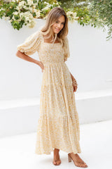 Bird Set Free Maxi Dress Yellow